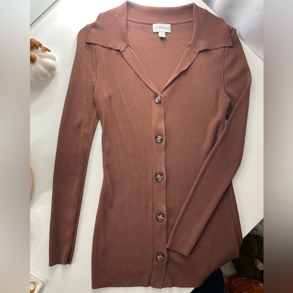 Woman’s Rib Button-Down Sweater - image 2